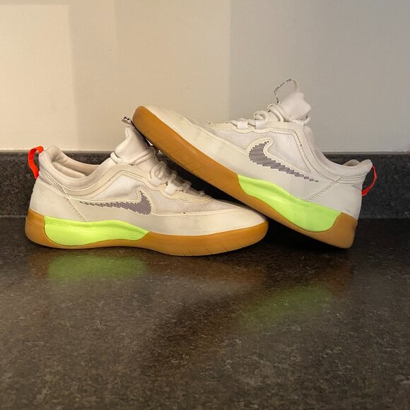 Nike SB Nyjah Free 2.0 'Summit White/Black' - Size 5.5 - Picture 8 of 9